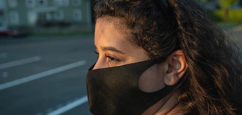 Utilizzo della mascherina porta ad una secchezza oculare